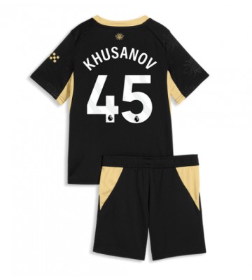 Manchester City Abdukodir Khusanov #45 Udebanetrøje Børn 2026-27 Kortærmet (+ Korte bukser)